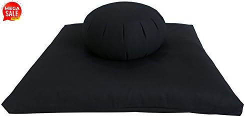 Meditation Cushion Zafu - Buckwheat Zafu and Zabuton Meditation Cushion