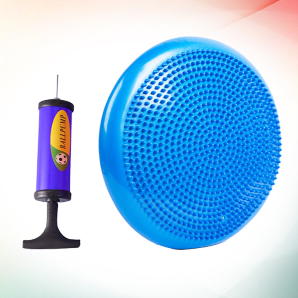 Balance Cushion Disc - 34Cm Blue Inflatable Core Balance Disc