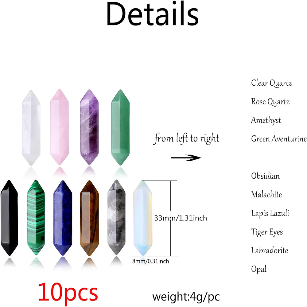 10PCS Healing Crystals Stones  - Healing Crystal Set 리뷰 및 가격