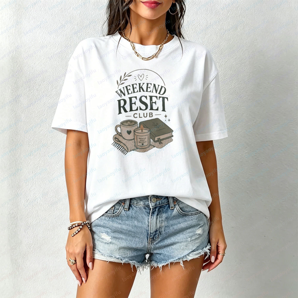 Weekend Reset Club T-Shirt Sel - Health Wellness Gifts Women 리뷰 및 가격