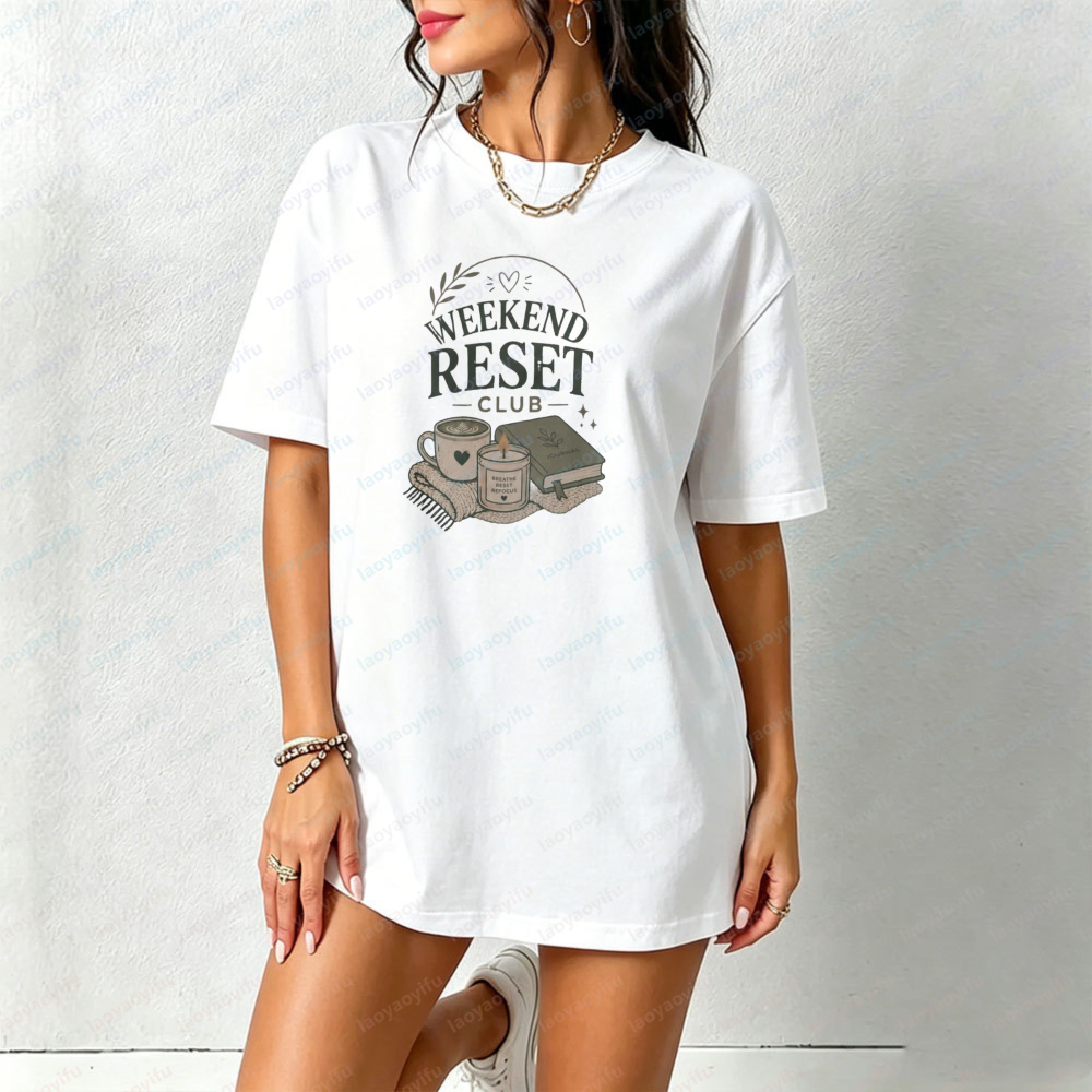 Weekend Reset Club T-Shirt Sel - Health Wellness Gifts Women 리뷰 및 가격