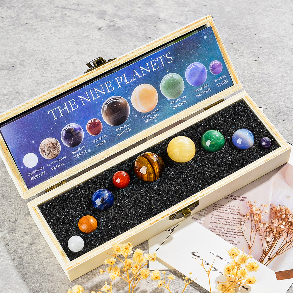 9pcs/set Nine Planet Crystal S - Healing Crystal Set 리뷰 및 가격