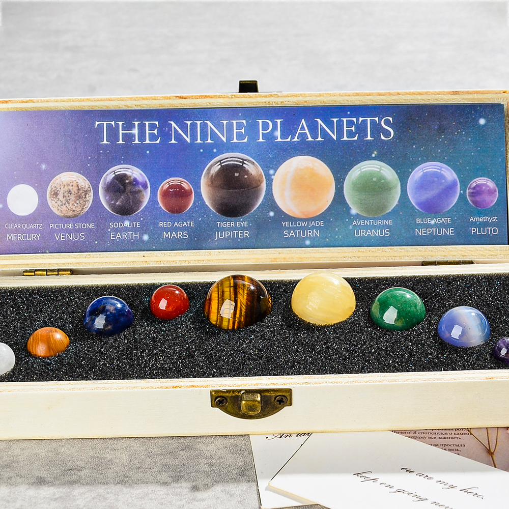 9pcs/set Nine Planet Crystal S - Healing Crystal Set 리뷰 및 가격