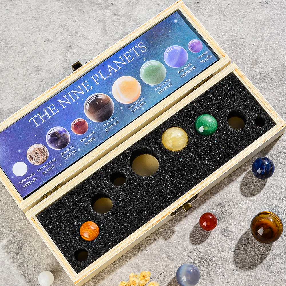 9pcs/set Nine Planet Crystal S - Healing Crystal Set 리뷰 및 가격