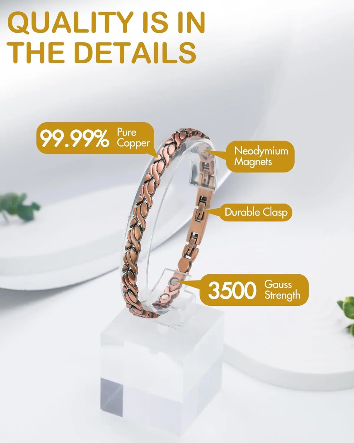 ARADOO Pure Copper Magnetic Br - Health Wellness Gifts Women 리뷰 및 가격