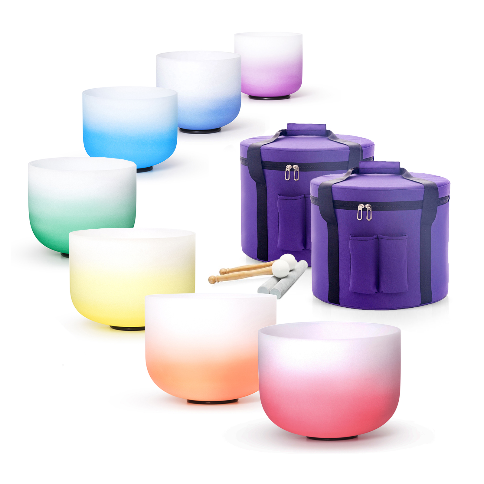440/432HZ Color Chakra Frosted - Healing Crystal Set 리뷰 및 가격