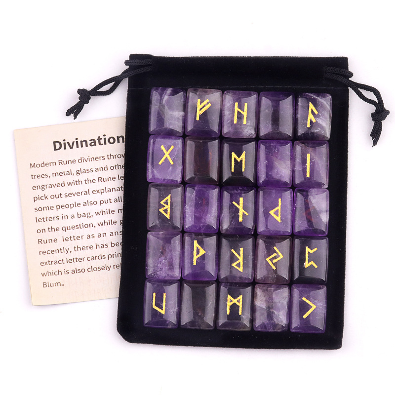 25PCS Runes Stones Set Engrave - Healing Crystal Set 리뷰 및 가격