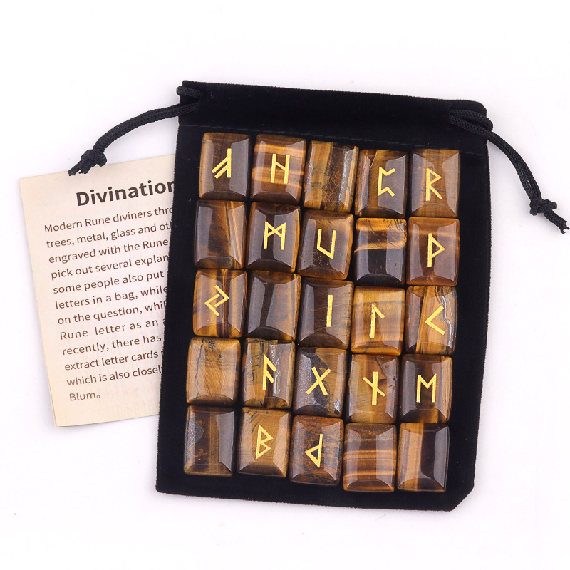 25PCS Runes Stones Set Engrave - Healing Crystal Set 리뷰 및 가격