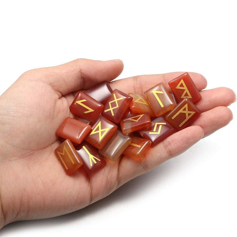 25PCS Runes Stones Set Engrave - Healing Crystal Set 리뷰 및 가격